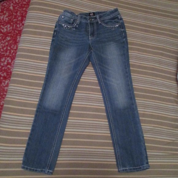 Bundle 3 for $15 - Girl Confidential Embellished Blingy Jeans - Picture 1 of 5